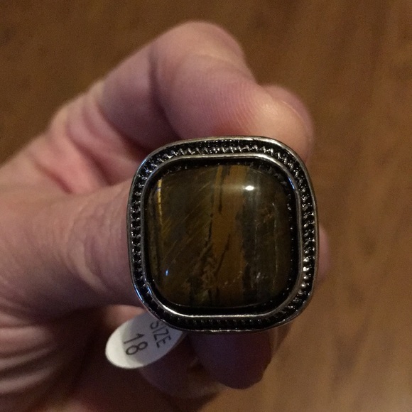 Chalcedony agate jade ring - Picture 5 of 5